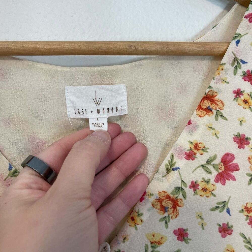 Lost‎ + Wander Mini Floral Swing Dress Size Large - Picture 2 of 7